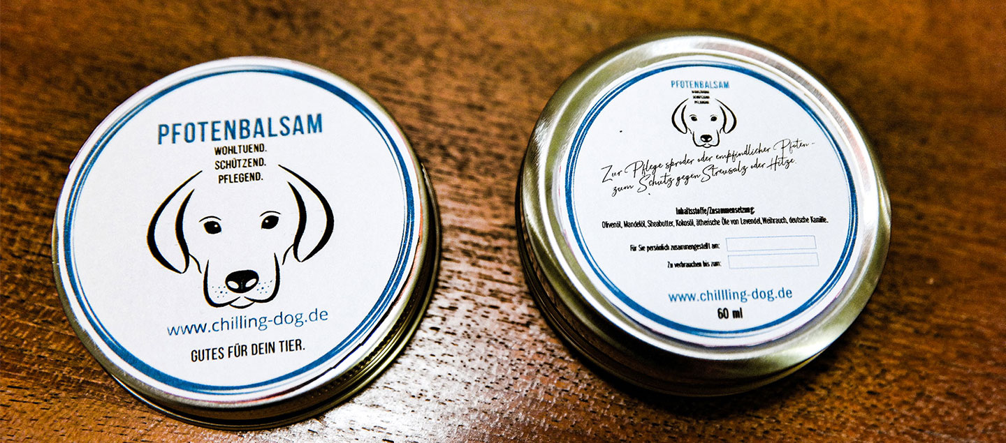D0se Pfotenbalsam von Chilling Dog für den Hund
