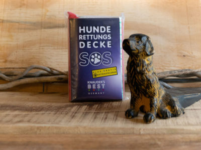 Hunderettungsdecke in dekorativer Umgebung