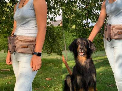 Güftgrürteltasche mit Trinkflaschenhalter für Hunde