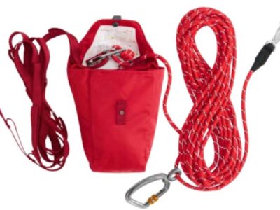 Befestigungssystem Hund zwischen zwei Bäumen