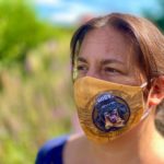 Sehr coole Mund- und Nasen- Maske mit dem Hundemotiv Hovawart, bei 60 Grad waschbar