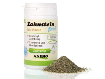 Löst Plaque, beseitigt Zahnbelag, Zahnstein und Mundgeruch effektiv beim Hund. Reinigt und pflegt Zähne und Zahnfleisch beim Hund