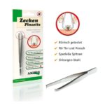 Diese Zeckenpinzette wurde von Tierärzten mitentwickelt und besteht aus hochwertigem Chirurgenstahl.