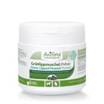 Grünlippmuschelpulver für den Hund ist eine natürliche Gelenkenahrung. Das Pulver in Vollfettqualität trägt zum Erhalt des Gelenkknorpels bei