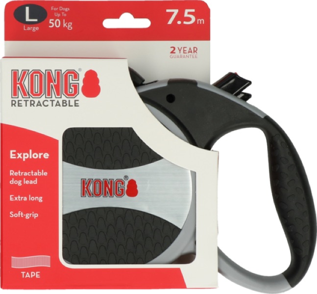 Hovawart_Shop_Produkte1 KONG Roll-Leine mit Reflektorstreifen für große und kräftige Hunde
