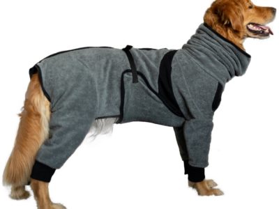 Bademantel für den Hovawart mit Beinen