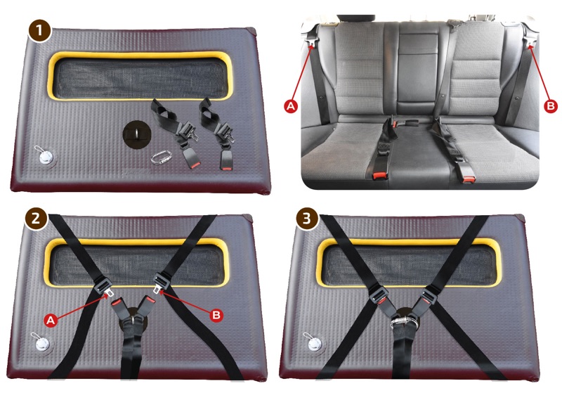 Hunde_Auto_Bix_Hovawart13 Hundebox für den Rücksitz für große Hunde wie z.B. für den Hovawart oder Schäferhund