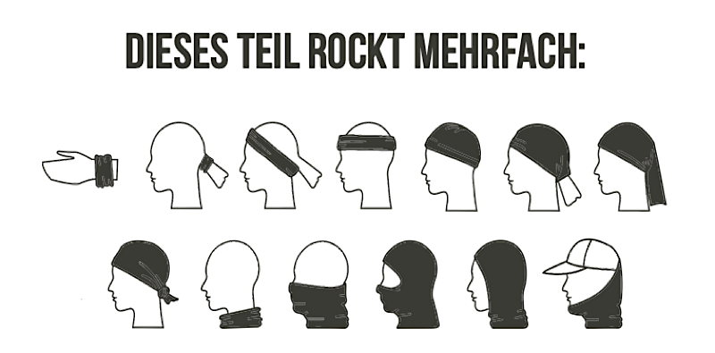 Das Erste FairTrade hergestellte HOVI-Multifunktionstuch für Dich und Deinen Hund!