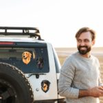 Hovawart Aufkleber auf einem Auto