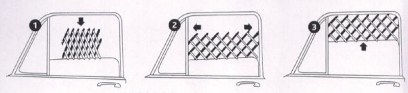 Anwendung Frischluftgitter fürs Auto