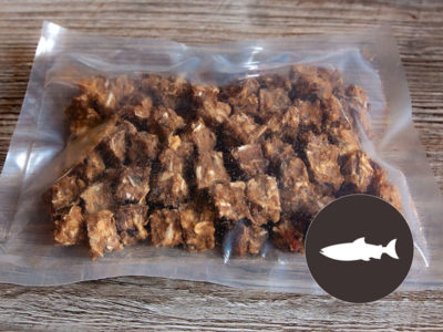 Lachs-Würfel für den Hund