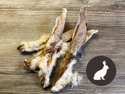 Kaninchenohren mit Fell