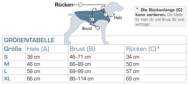 Kuehlweste für grosse Hunde