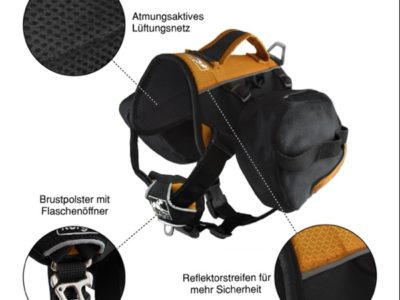 Rucksackgeschirr für Hunde