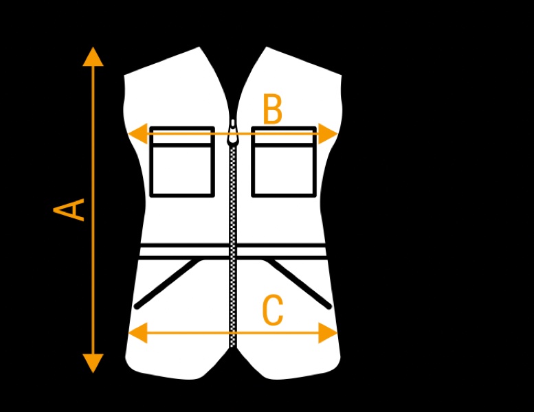 Grössentabelle Trainingsweste Hundeplatz